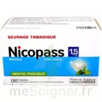 Nicopass 1,5 Mg Pastille Sans Sucre Menthe Fraîcheur Plq/96 à YZEURE
