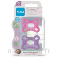Mam Sucette Comfort Silicone +0 Mois Rose B/2 à YZEURE