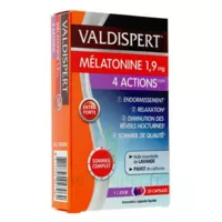 Valdispert Melatonine 1,9 Mg 4 Actions Comprimés B/30 à YZEURE