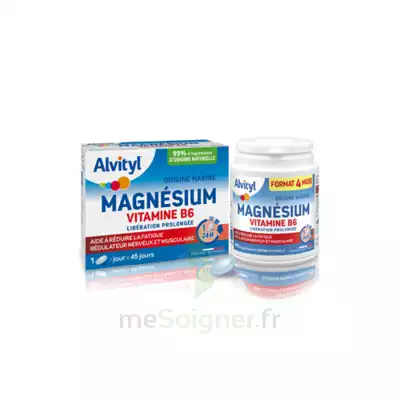 Alvityl Magnésium Vitamine B6 Libération Prolongée Comprimés Lp B/45 à YZEURE
